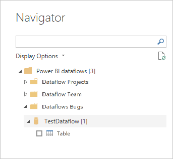 Navigate in Dataflow Directory