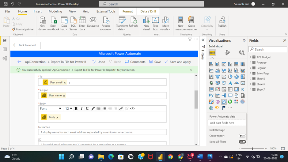 Create a new step and search for Gmail or Outlook and select Send an email as an action 2